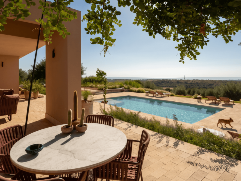 A Villa in Vendicari where contemporary lines and objects from another time open to the landscape
